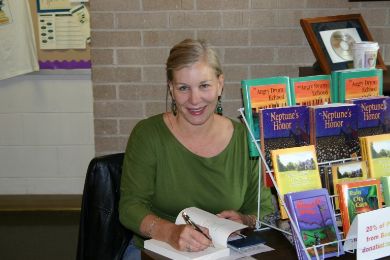 Pam at the RFB&D Record-A-Thon